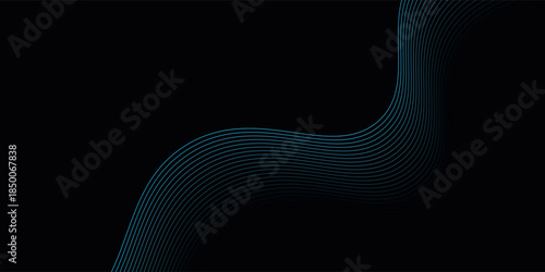 Abstract background with lines and waves. Web banner size. Element for design isolated. Background poster vektor.