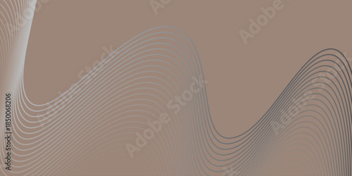 Creamy coffee cream background. Abstract curved chocolate background. Intersecting waves. Background vektor
