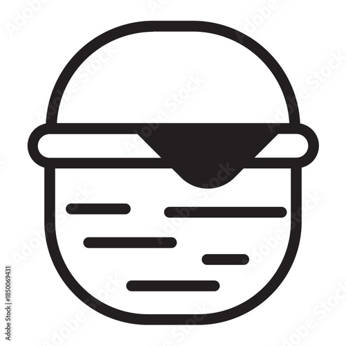 picnic basket glyph icon