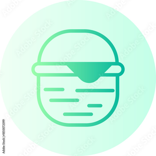 picnic basket gradient icon