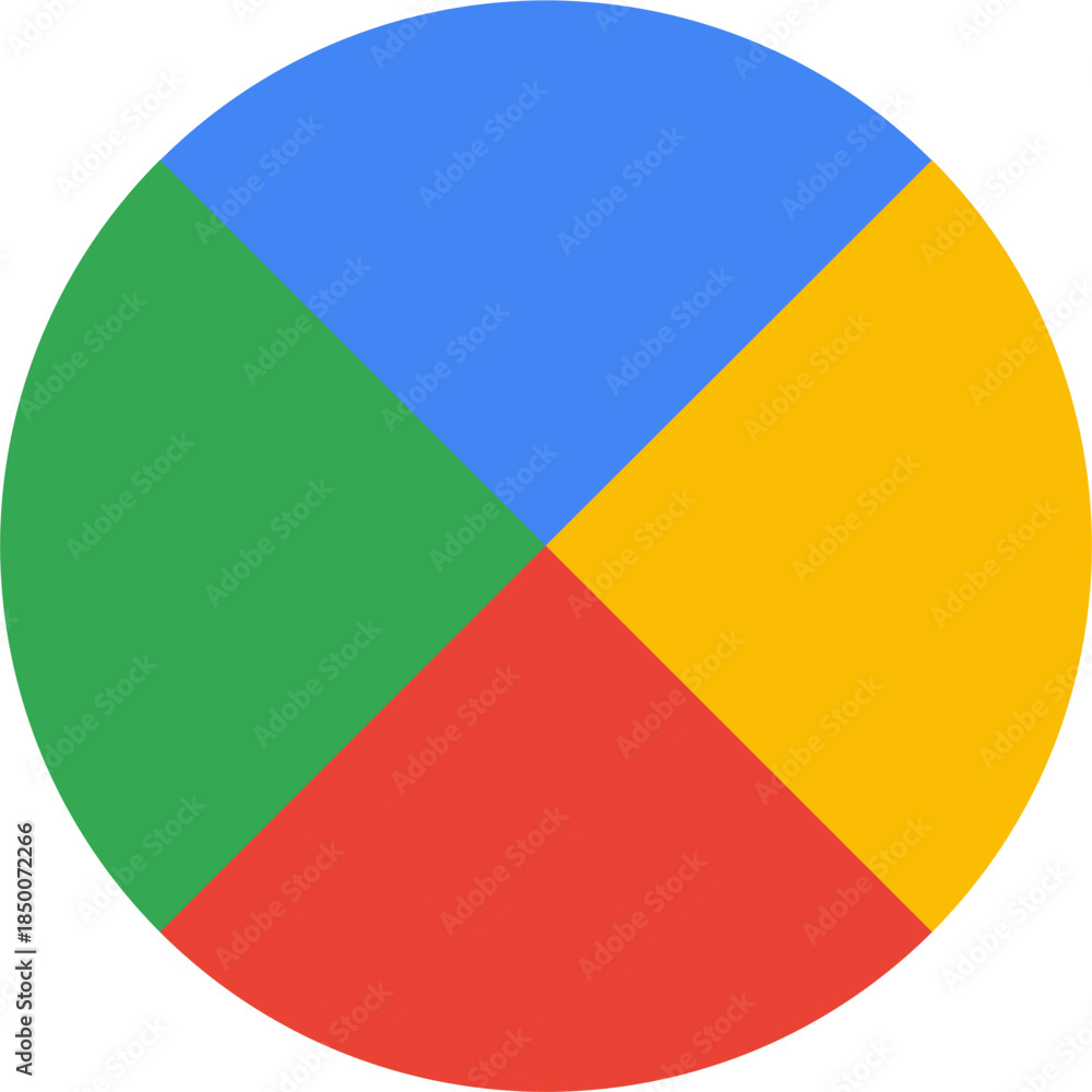 Fototapeta premium Abstract Circular Chart Icon