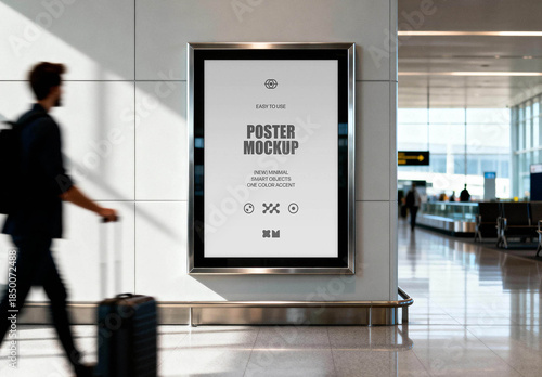 Airport Poster Mockup