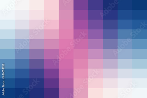 Abstract pixel gradient background with blending shades of blue, purple, and pink creating a modern digital art pattern and smooth visual transition.