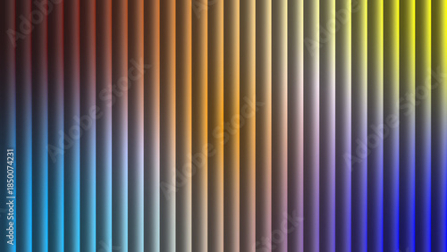 Abstract color gradient stripes Vector, illustration. This image features a series of vertical stripes that transition smoothly through a gradient of colors. 
