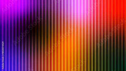 Strip Vector Background. This image features a stunning vertical gradient of colors, transitioning smoothly from deep purples and blues on the left to bright reds and oranges on the right. 