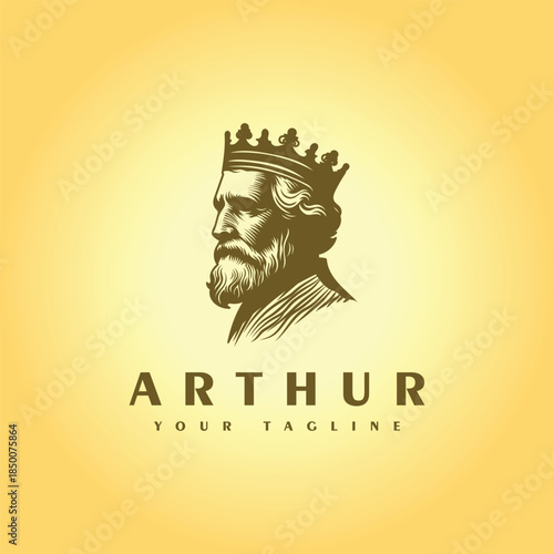 King Arthur Royal Logo Vector Illustration