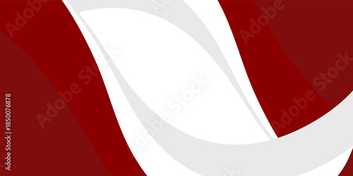 Red curve on a white background vector. Suit for banner, web, poster, pamflet, brochure and presentation