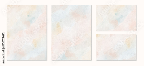 Multipurpose card abstract pastel watercolor background