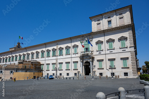 View of the Quirinale square and palace