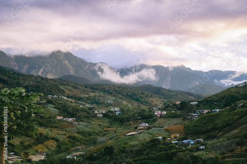 Wallpaper Mural mountain village in the Kundasang, BORNEO Torontodigital.ca