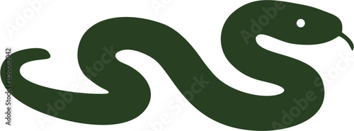 GREEN SNAKE ILLUSTRATION