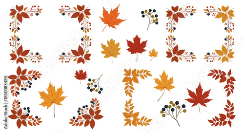 Autumn Leaves Border Pattern
