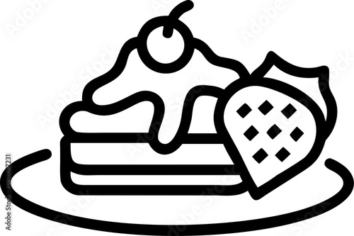 slices of strawberry cake 