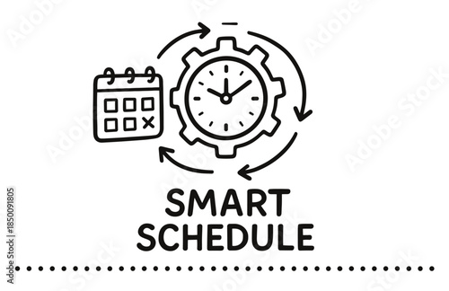 Smart schedule: efficient time management with calendar and clock