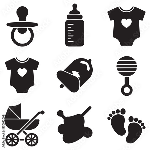 Baby Icons Collection for Infant Care