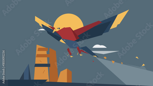 vector illustration of an airplane