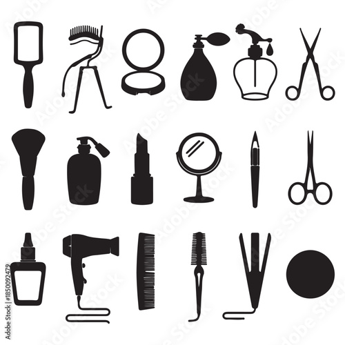 Beauty Tools Collection for Grooming and Makeup