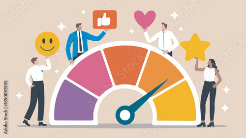 Workplace Happiness Teamwork and Employee Engagement Vector