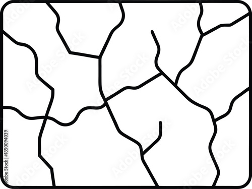 Cracked Asphalt Road Texture