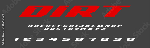 Dirt Lettering Font Vector Grunge Rough Typeface Design for Off Road Racing T Shirts Stickers Logos Extreme Sports Graphics Mud Trail Adventure and Outdoor Projects	
