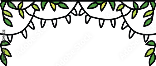 Dense Jungle Texture Background