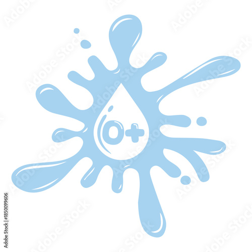 Blood Type O+ Donation Splash