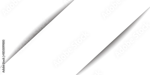 Page dividers with transparent shadows, isolated. Pages separation vector set. Transparent realistic paper shadow effects. Web banner. Element for frame shadow. Vector design for website, text, border