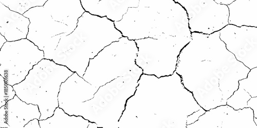 modern black and white scratch and cracks grunge texture dust and distressed wall pattern white background.