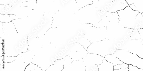 modern black and white scratch and cracks grunge texture dust and distressed wall pattern white background.