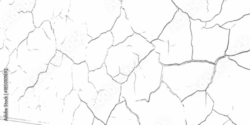 modern black and white scratch and cracks grunge texture dust and distressed wall pattern white background.