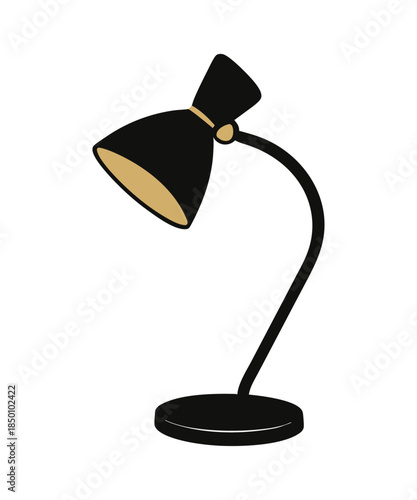 black table lamp