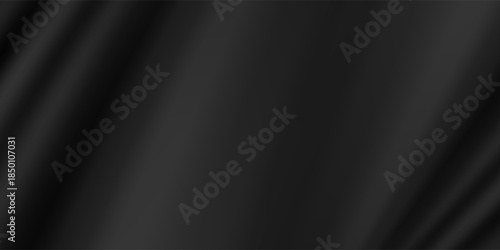 Smooth elegant black satin texture abstract background. Luxurious background design. modern creative trendy design