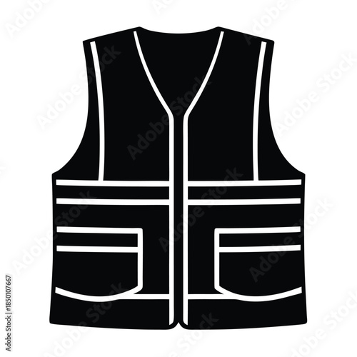 vector illustration of a safety vest