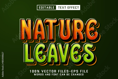 Nature Leaves Editable Text Effect