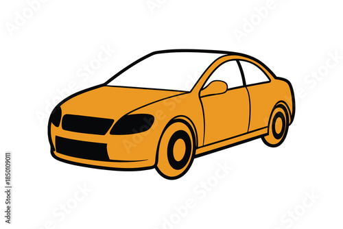 Modern Car Silhouette Vector Illustration Design