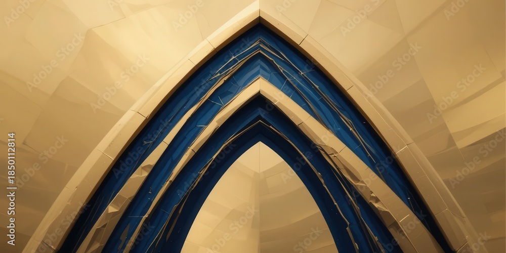 Obraz premium abstract background of the architecture of the modern building, close-up generative AI abstract background of the architecture of