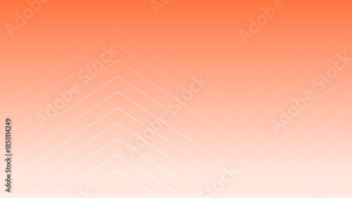 Coral Gradient Abstract Background Illustration with Minimal Chevron Lines
