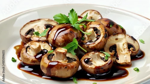Wallpaper Mural Sauteed Mushroom Medley with Herbs and Glaze. Torontodigital.ca
