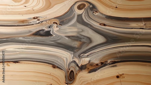 Wallpaper Mural Abstract Wood Grain Motion with Swirling Colors. Torontodigital.ca