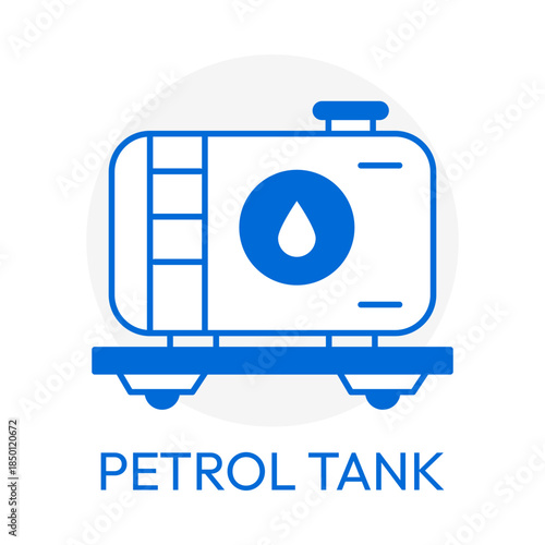 Fuel Petrol Tank Oil Industry Vector Icon