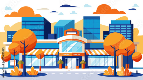 economic trend analysis with rising market data and investment planning creative vector scene visual