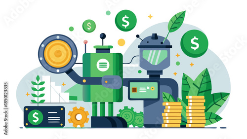 startup development scene with business people analyzing statistics and economic progress visualized