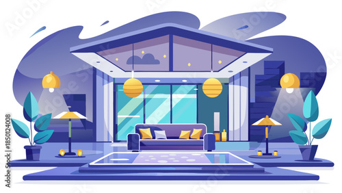 business planning workflow with charts, documents and leadership decision making illustration visual
