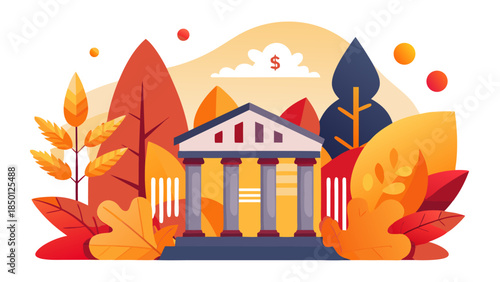 Corporate Budget Planning and Revenue Analysis Graphic – Vector Artwork 18