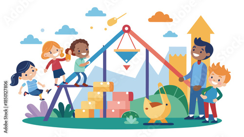 Modern business finance concept illustration showing market trends, strategy planning and economic g