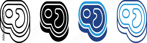 The icon of a prime cut of meat represents a delicious main course for a festive dinner.