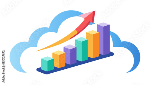 Entrepreneurial Challenge Depicted Through Competitive Market Scene