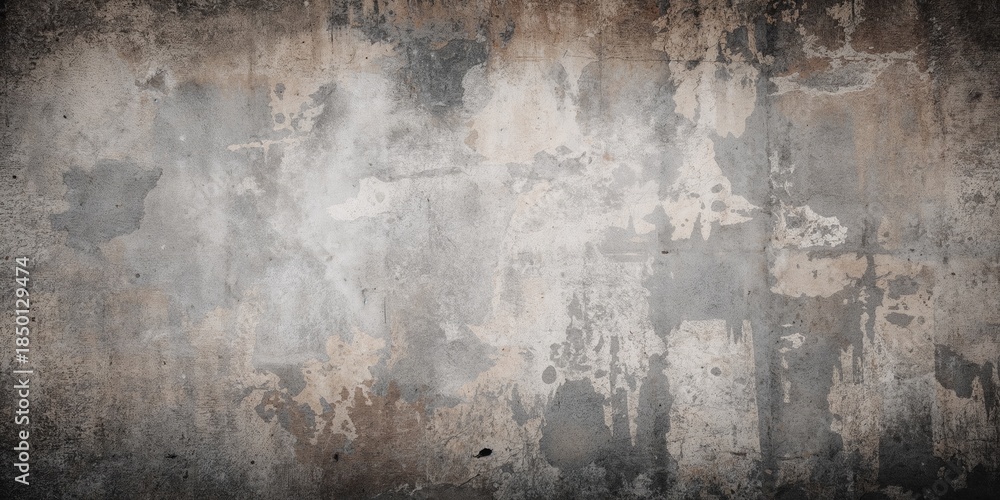 Fototapeta premium Wall construction with textured surface as a background for architectural design and layout planning