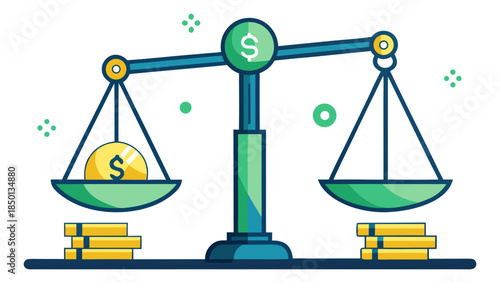 Professional business growth and finance concept illustration variation number 8