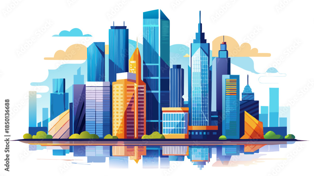 Obraz premium Professional business growth and finance concept illustration variation number 12